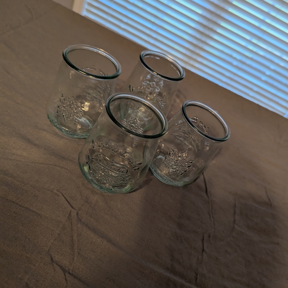 Set of 4 Clear Glass Tumblers - Picture 2 of 7